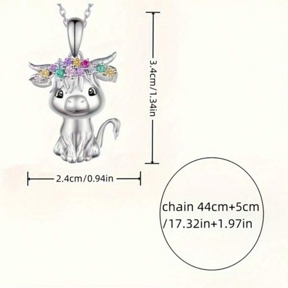 Highland Cow Necklace - Picture 3 of 3